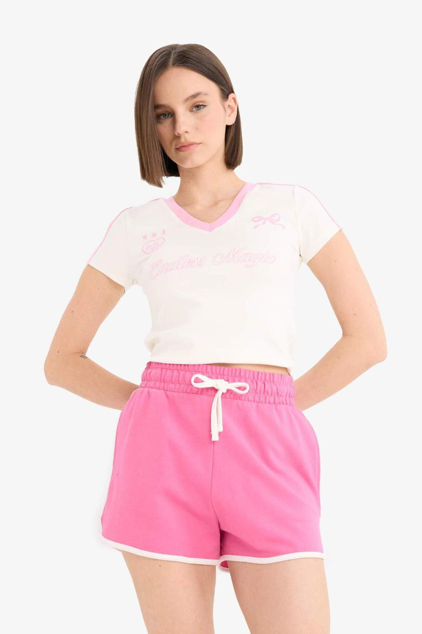 DeFacto Kadın Şort A6224AX - Pembe