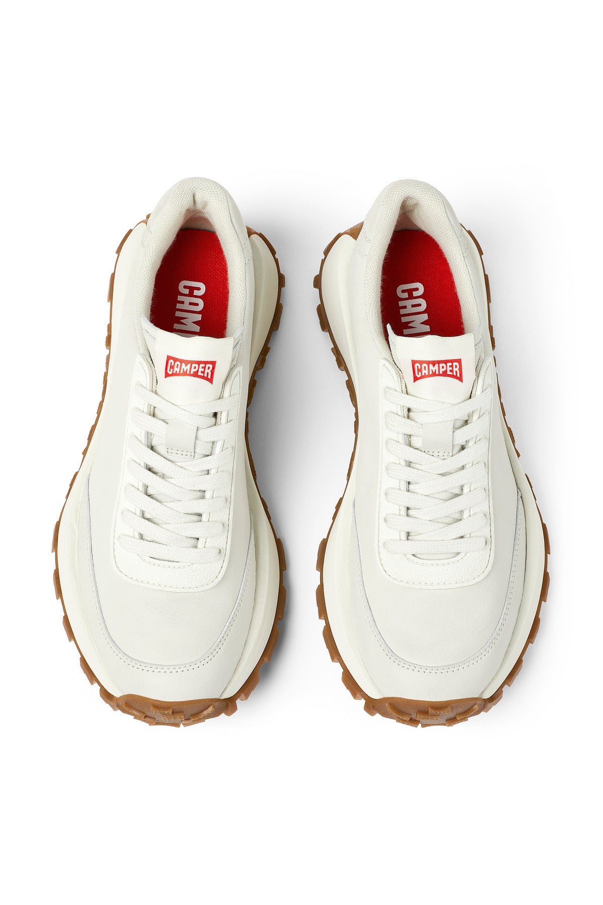 Camper Kadın Drift Trail Sneaker K201586-001 - Beyaz/Kahverengi