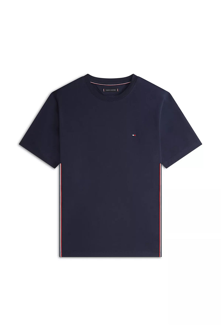 Tommy Hilfiger Erkek GLOBAL STRIPE TEE MW0MW42393DW5 - Koyu Lacivert