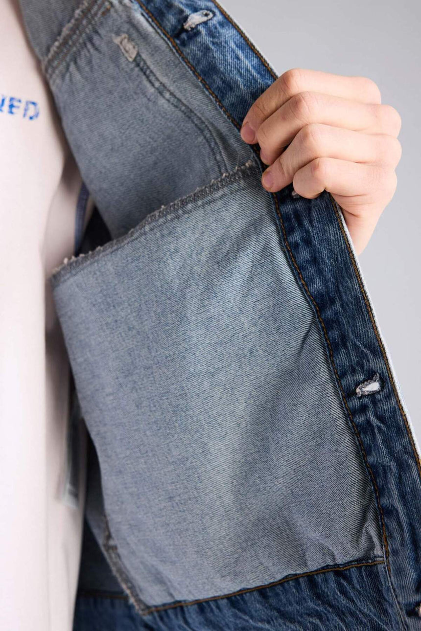 Defacto Erkek Jacket F9011AX - Mavi