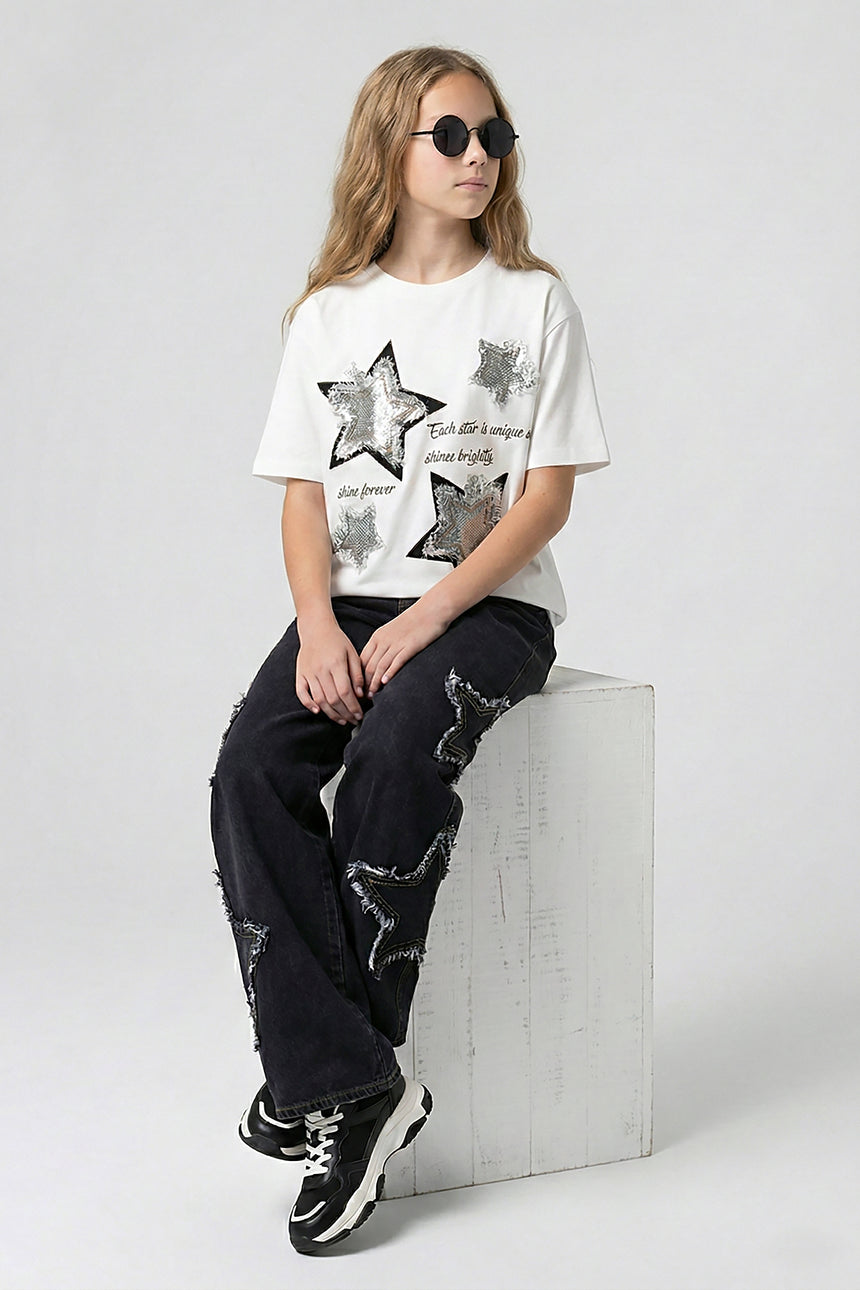 Dmb 9-14 Kız Pantolon M 0043 - Füme