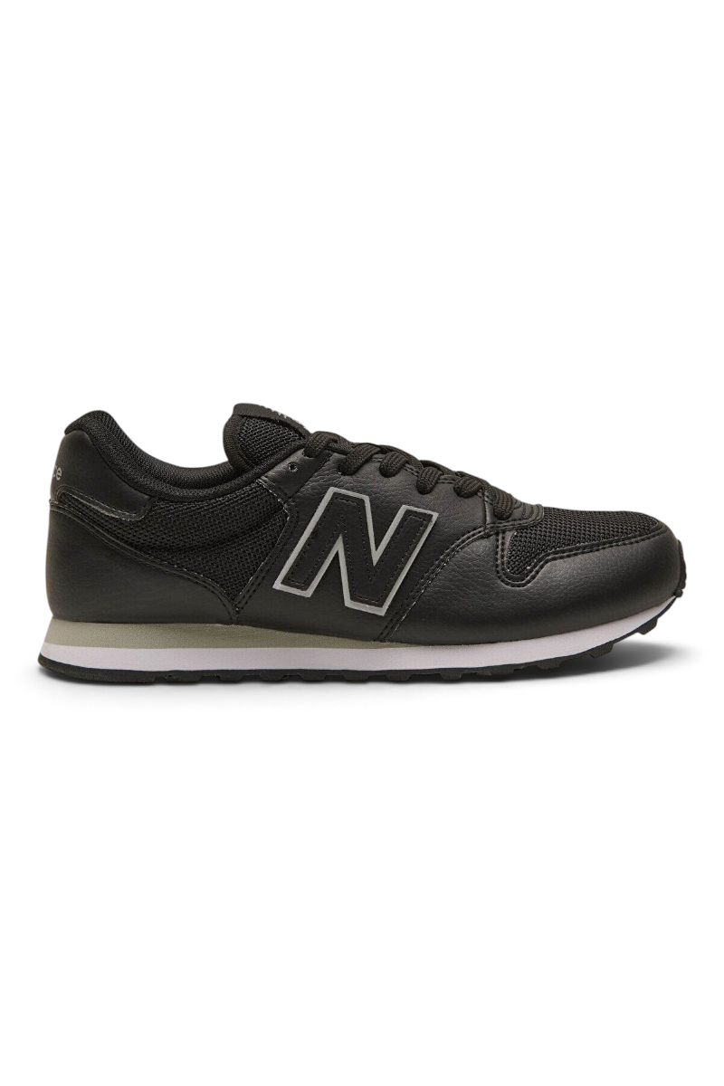 Sporline New Balance GW500BLB siyah ve gri kadın günlük spor ayakkabı, retro tasarımlı kauçuk tabanlı model