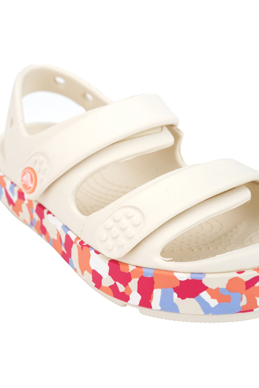 Crocs Crbndcruiserglwconfettibandsdk 212527 Unisex Terlik - Kırık Beyaz Açık Pembe