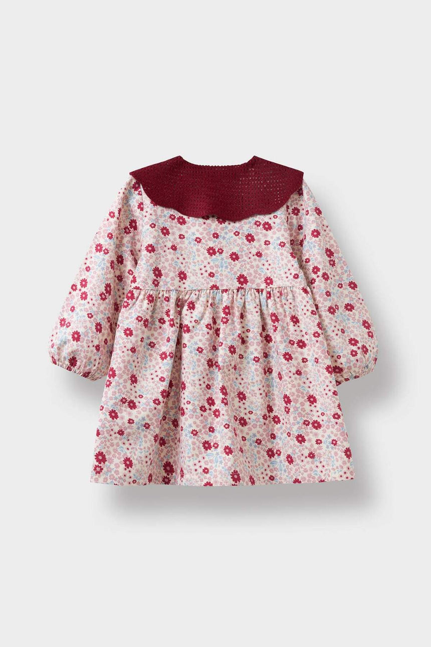 Defacto Çocuk Woven Dress D3073A5 - Ekru