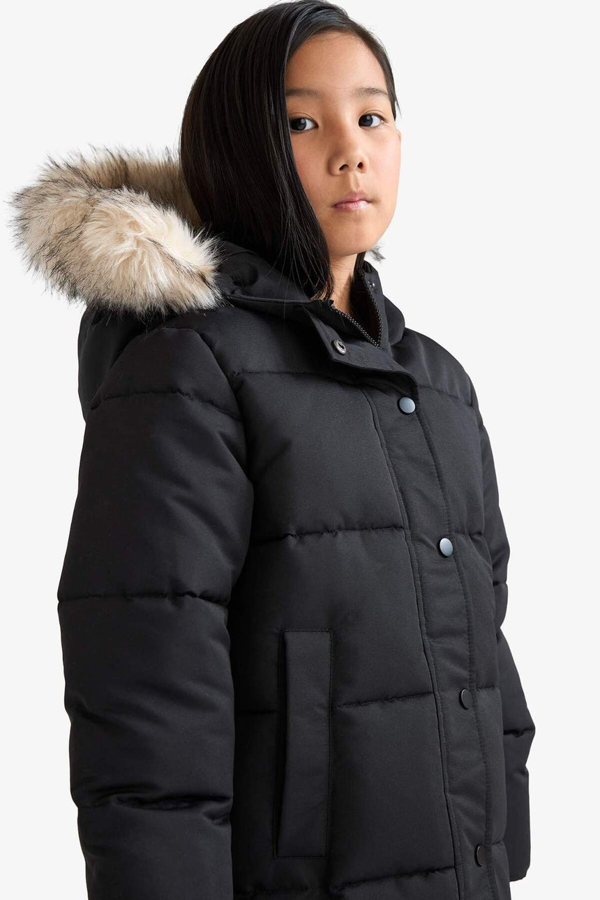 DeFacto Çocuk Parka C8755A8 - Siyah