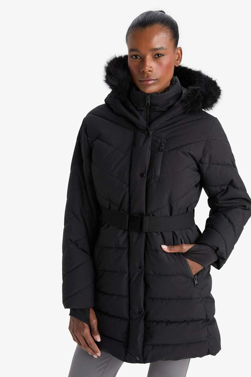 DeFacto Kadın Parka C8505AX - Siyah
