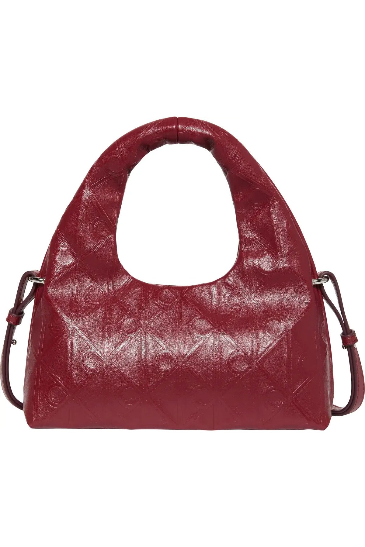 Calvin Klein Emblem AOP Puffer Bag With Strap Kadın Omuz Çantası LV04F3200G - Kırmızı