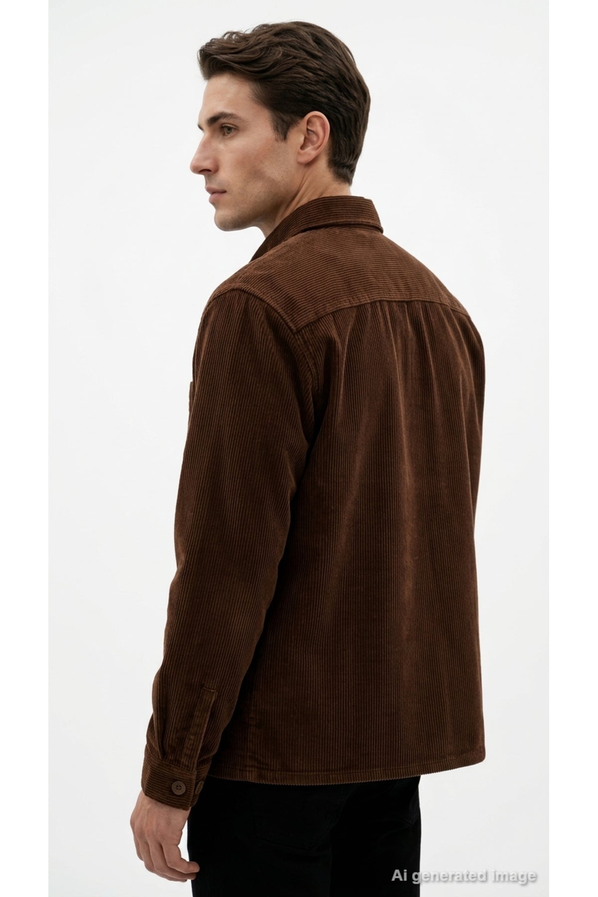 Jack & Jones Originals Toronto Erkek Fermuarlı Kadife Overshirt Gömlek 12305993 - Kahverengi