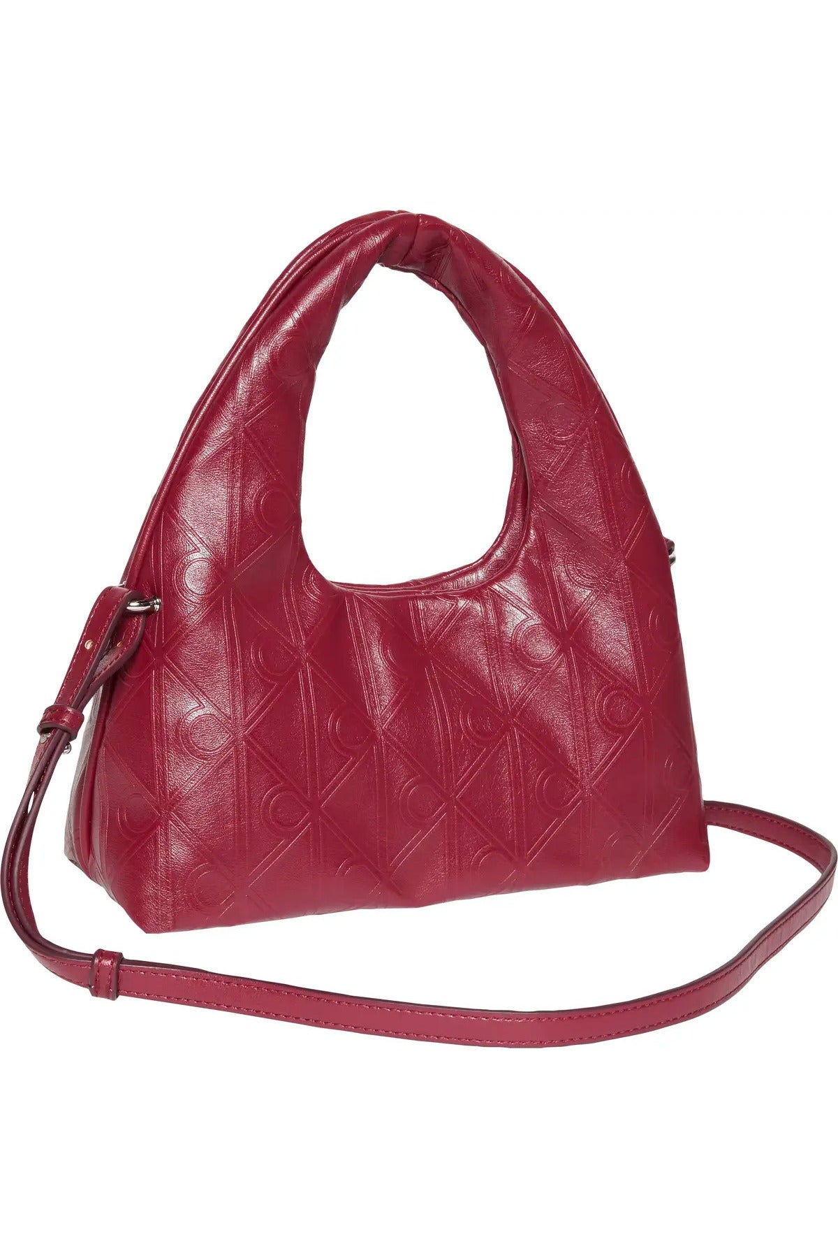 Calvin Klein Emblem AOP Puffer Bag With Strap Kadın Omuz Çantası LV04F3200G - Kırmızı