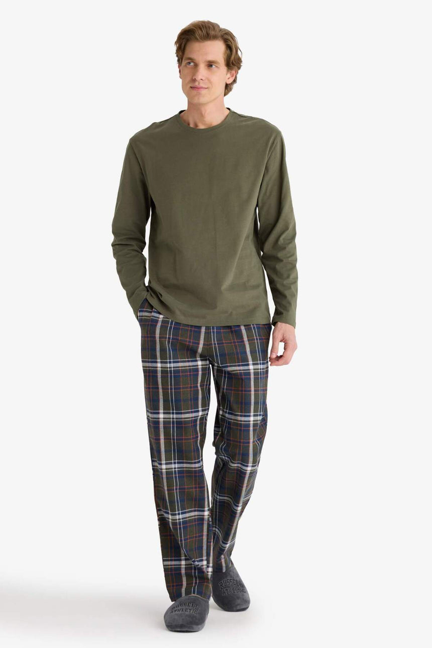Defacto Erkek Woven Set B2450Ax - Koyu Yeşil