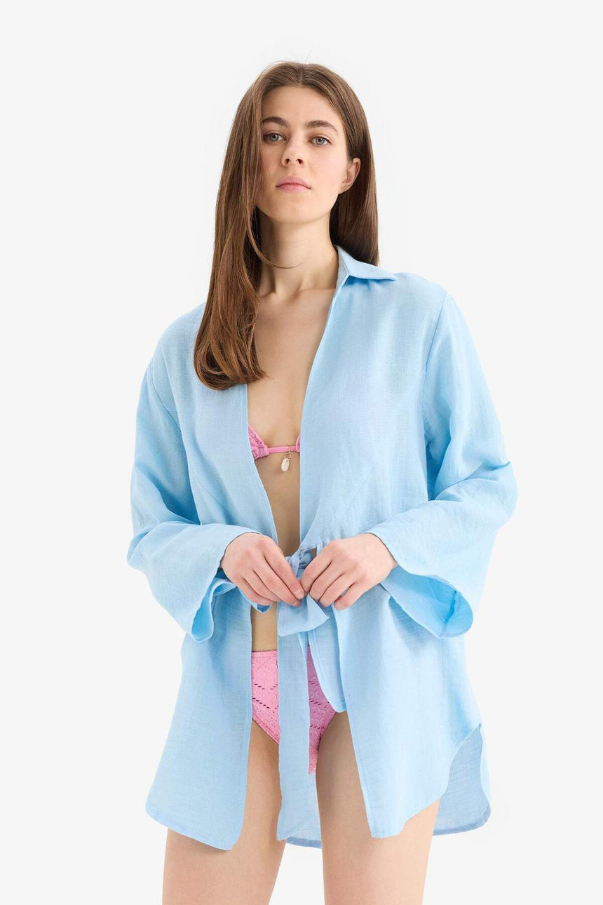 Defacto Kadın Beachwear B7333Ax - Mavi