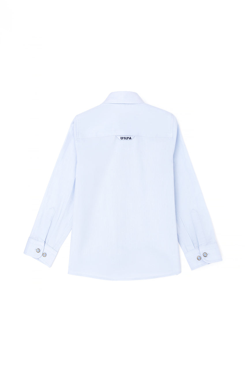 US POLO ASSN ERKEK COCUK DOKUMA GÖMLEK 1840451 - Kırmızı