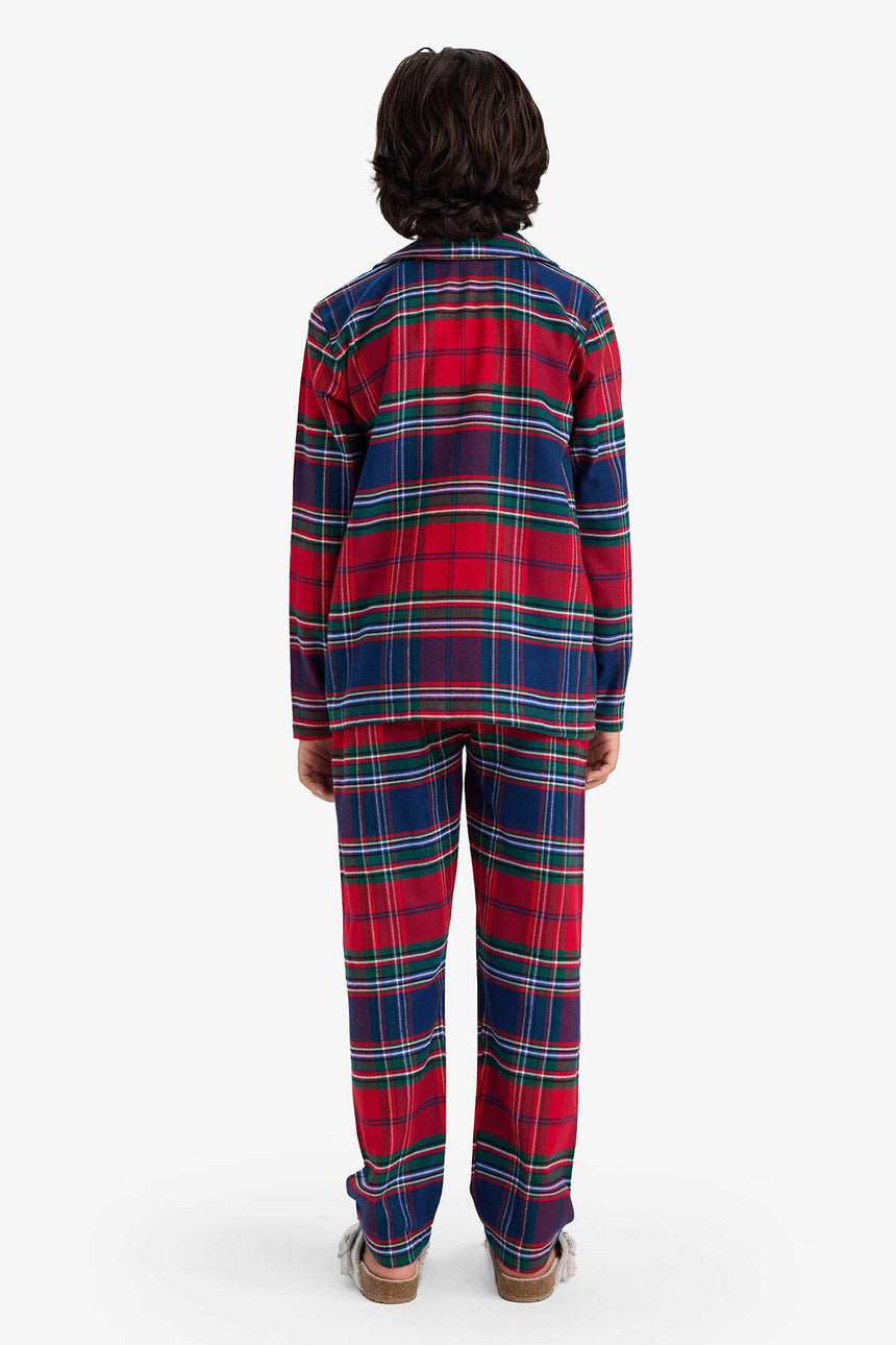 Defacto Çocuk Knitted Pyjamas F0983A8 - Kırmızı