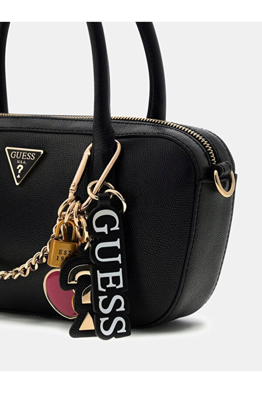 GUESS KADIN DAVINA SMALL SATCHEL HWBG9899050 - Mavi