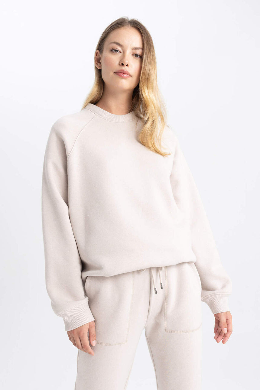 DeFacto Kadın Sweatshirt V2697AZ - Antrasit