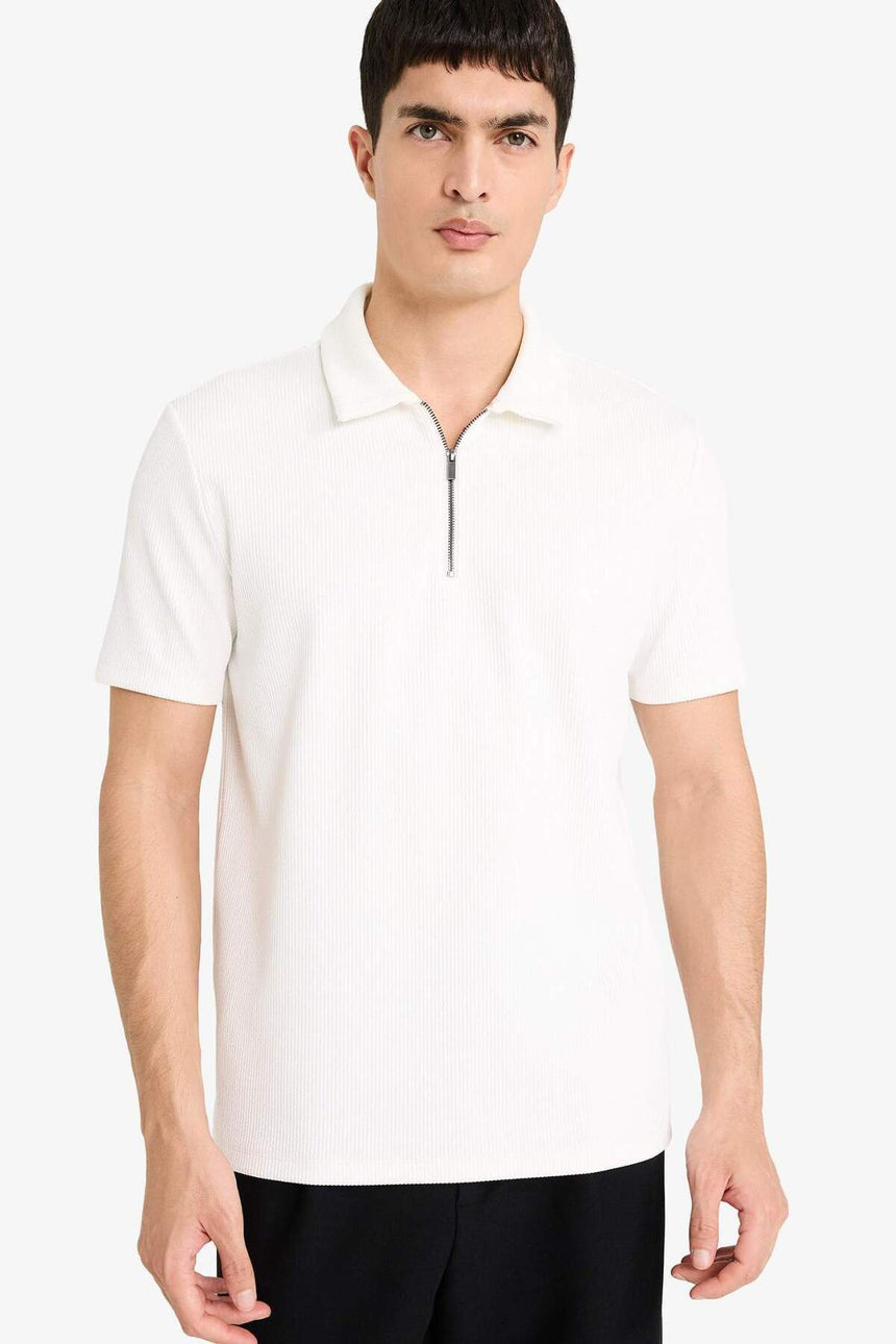 Defacto Erkek Knitted B7355Ax - Kırık Beyaz