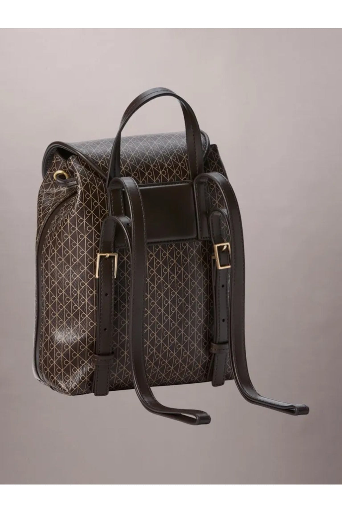 Calvin Klein Emblem AOP Mini Backpack Kadın Sırt Çantası LV04F3507G - Kahverengi