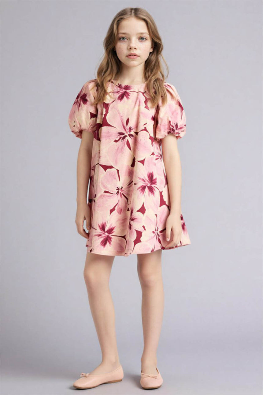 Defacto Çocuk Woven Dress G7085A8 - Pembe