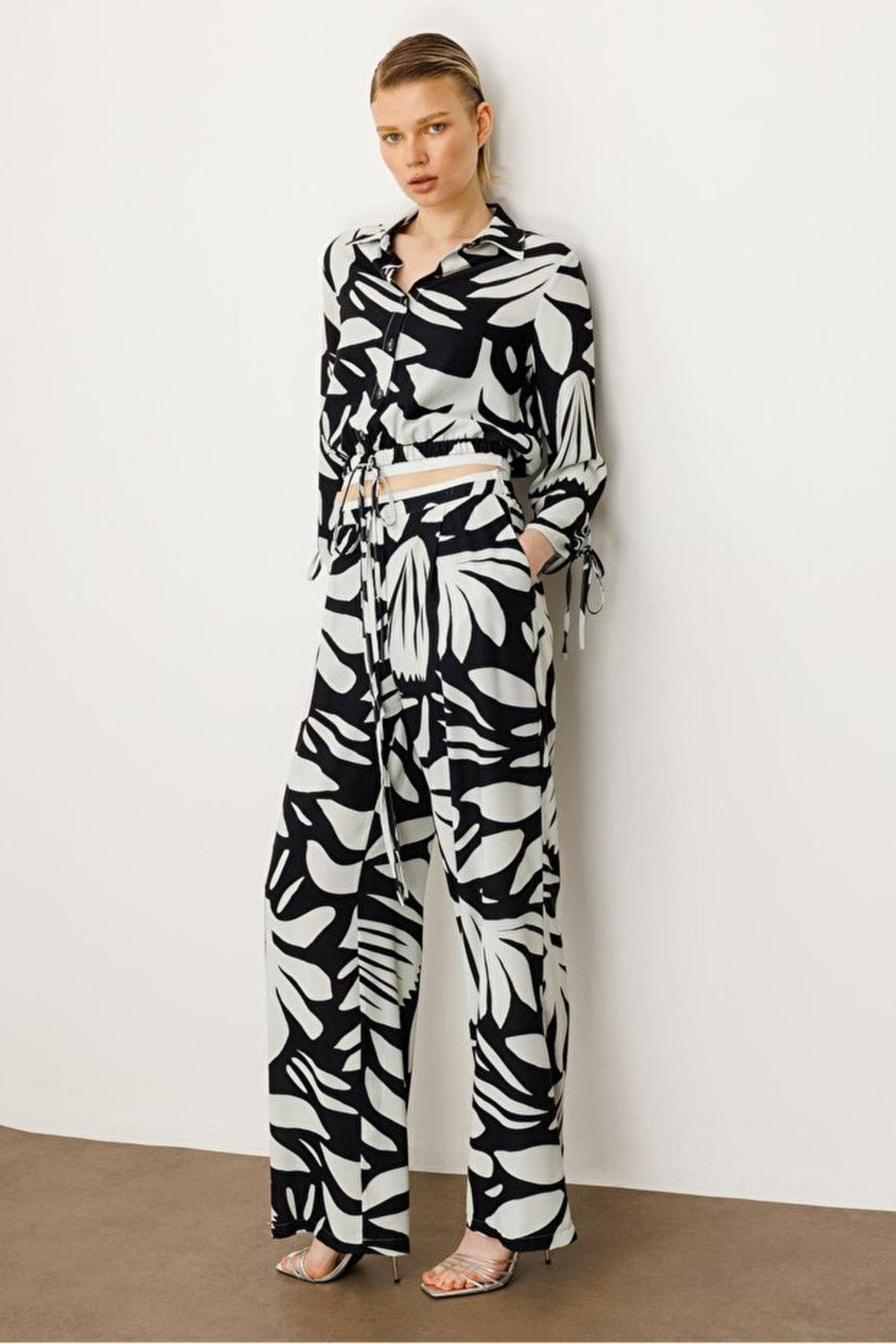 Moda İlgi ILG251PNT40065 Kadın Pantolon - Siyah