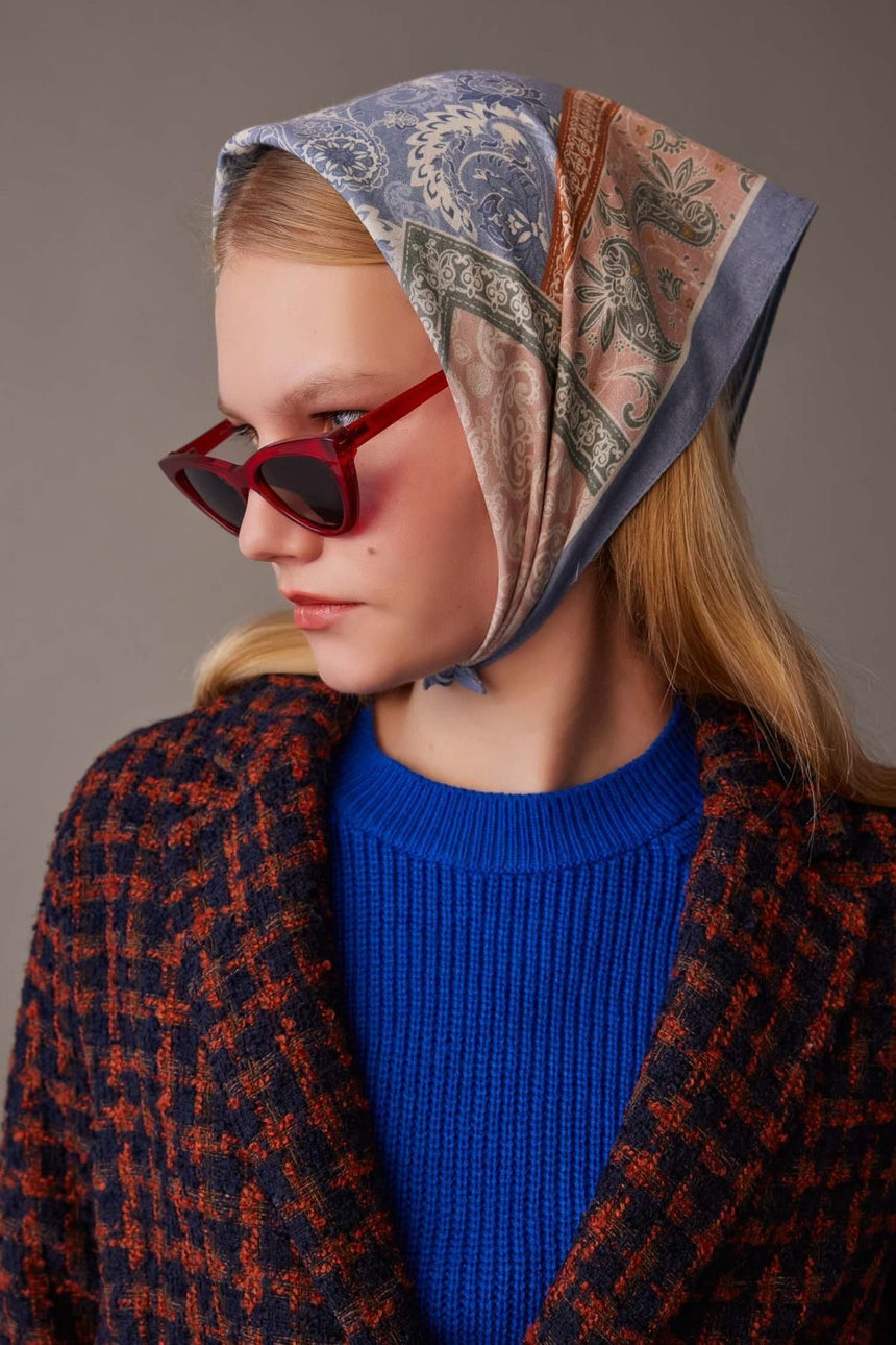 Defacto Kadın Shawl A0671AX - Mavi