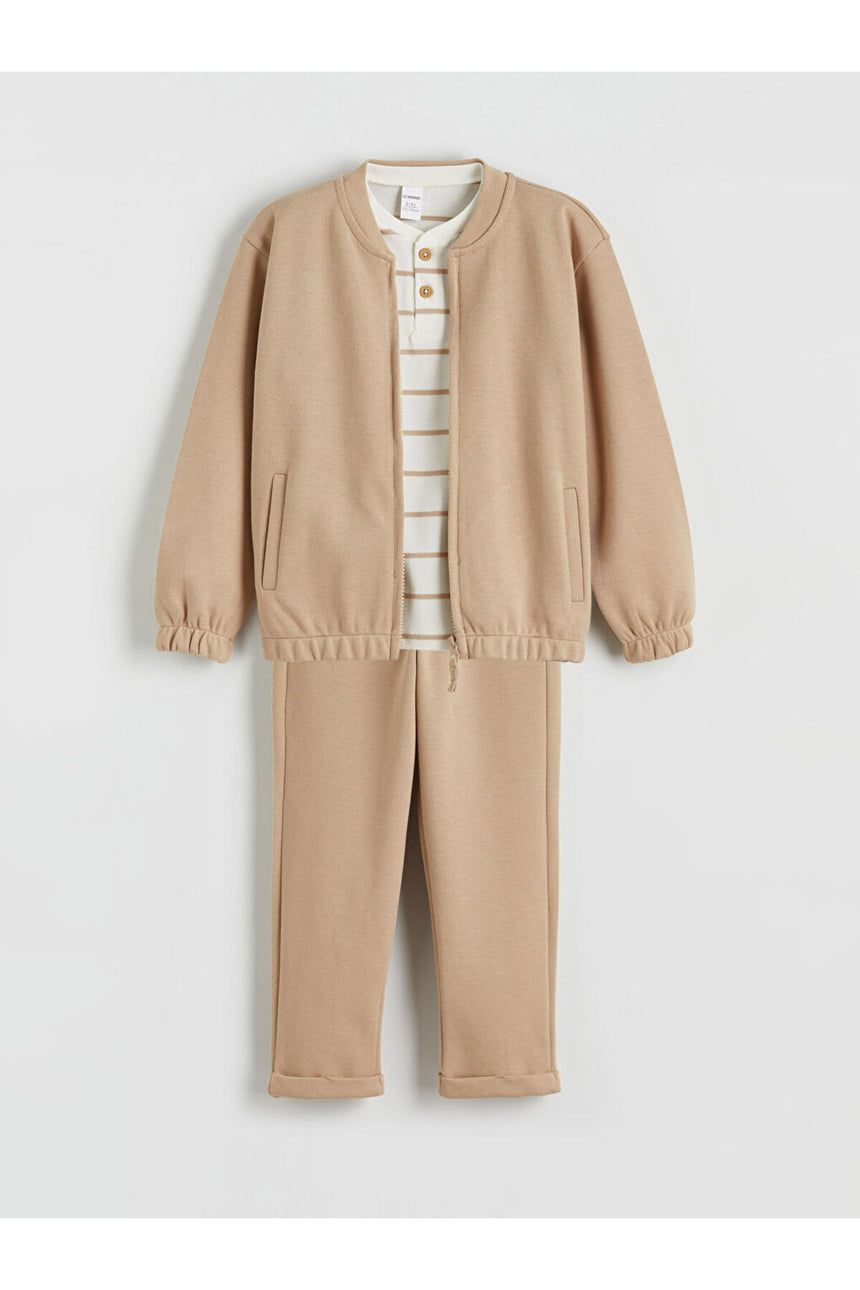 LC Waikiki Çocuk Alt-Üst Takım S61236C1 - Açık Kahve