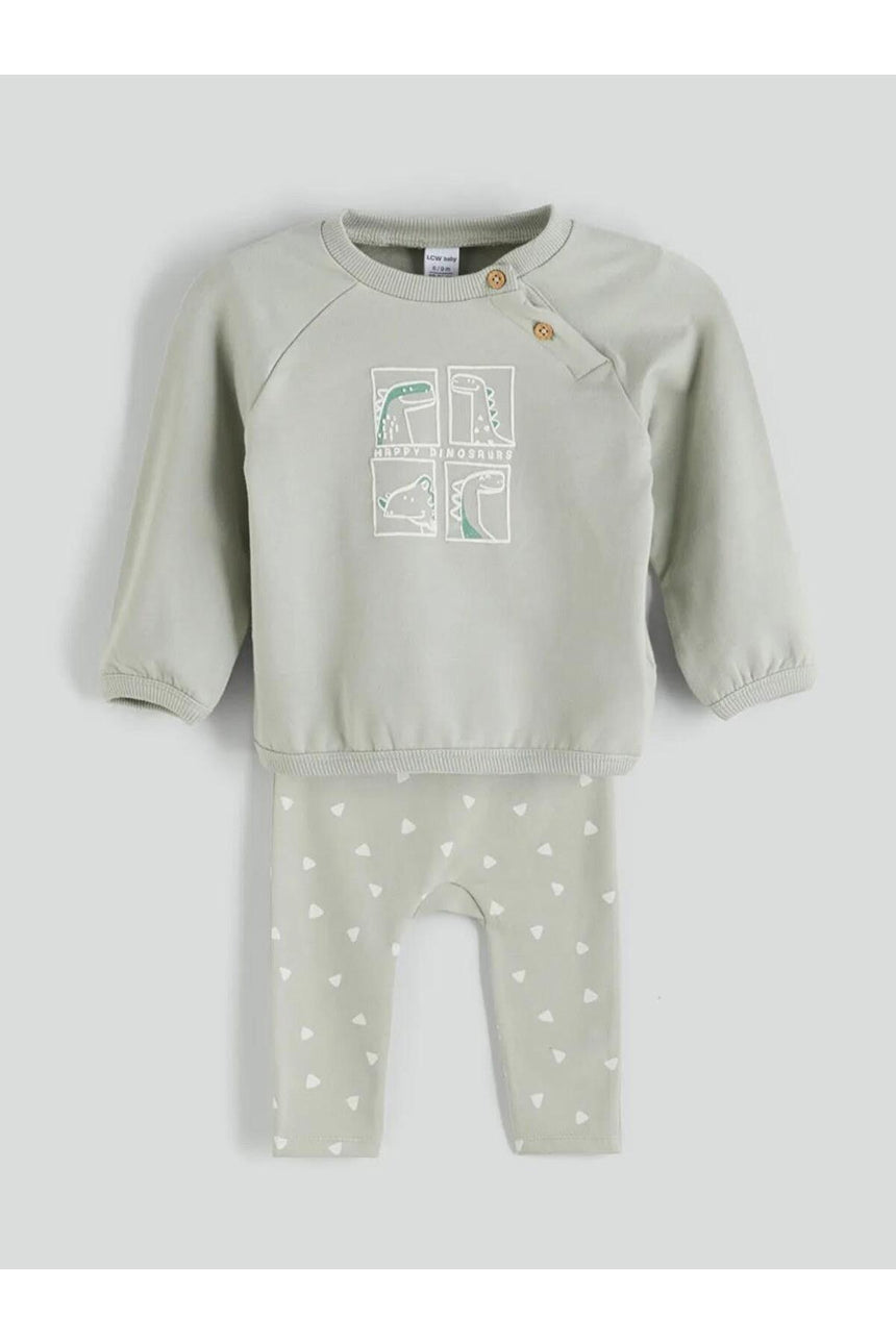 LC Waikiki Çocuk Bebek Takımı W5GF26D1 - Açık Yeşil