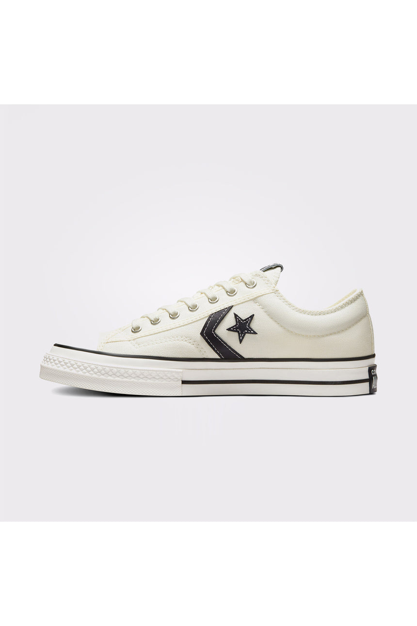 Converse Star Player 76 Premium Canvas A01608C.102 - Eskitilmiş Beyaz/ Siyah