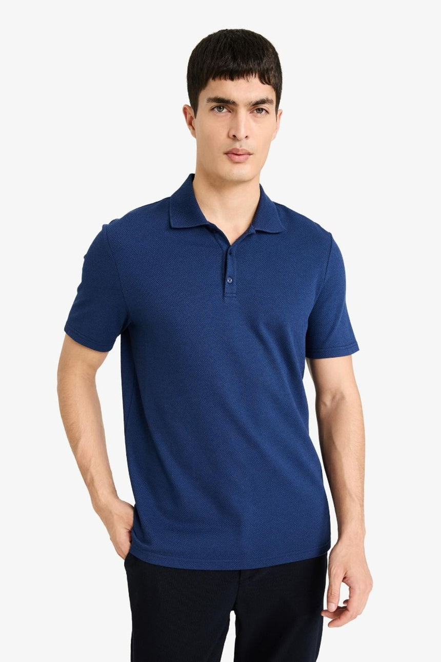 Defacto Erkek Short Sleeve Polo T-Shirt M6609AZ - Çivit Mavisi