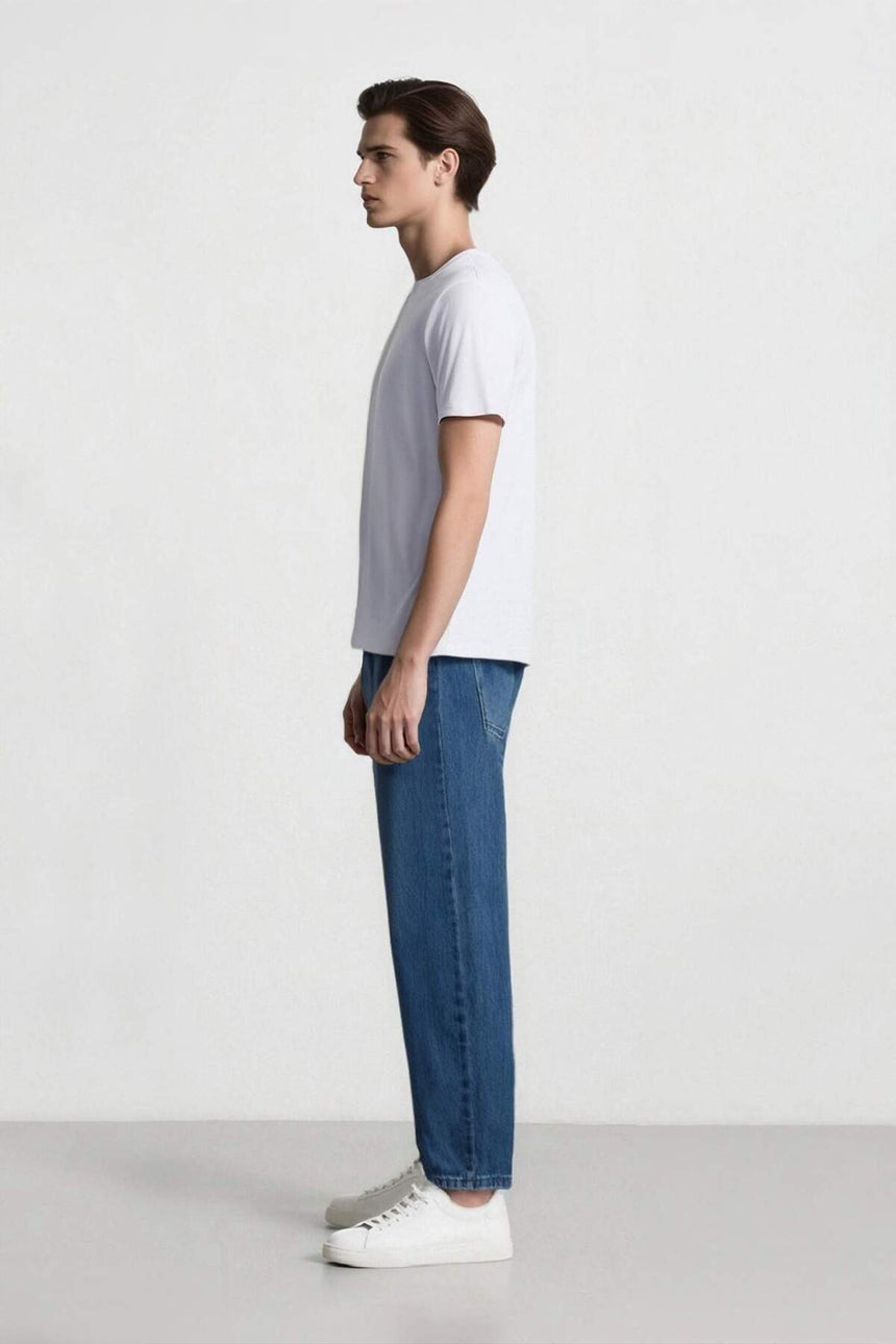 DeFacto Erkek Wide Leg Jean Pantolon B5783AX - Mavi