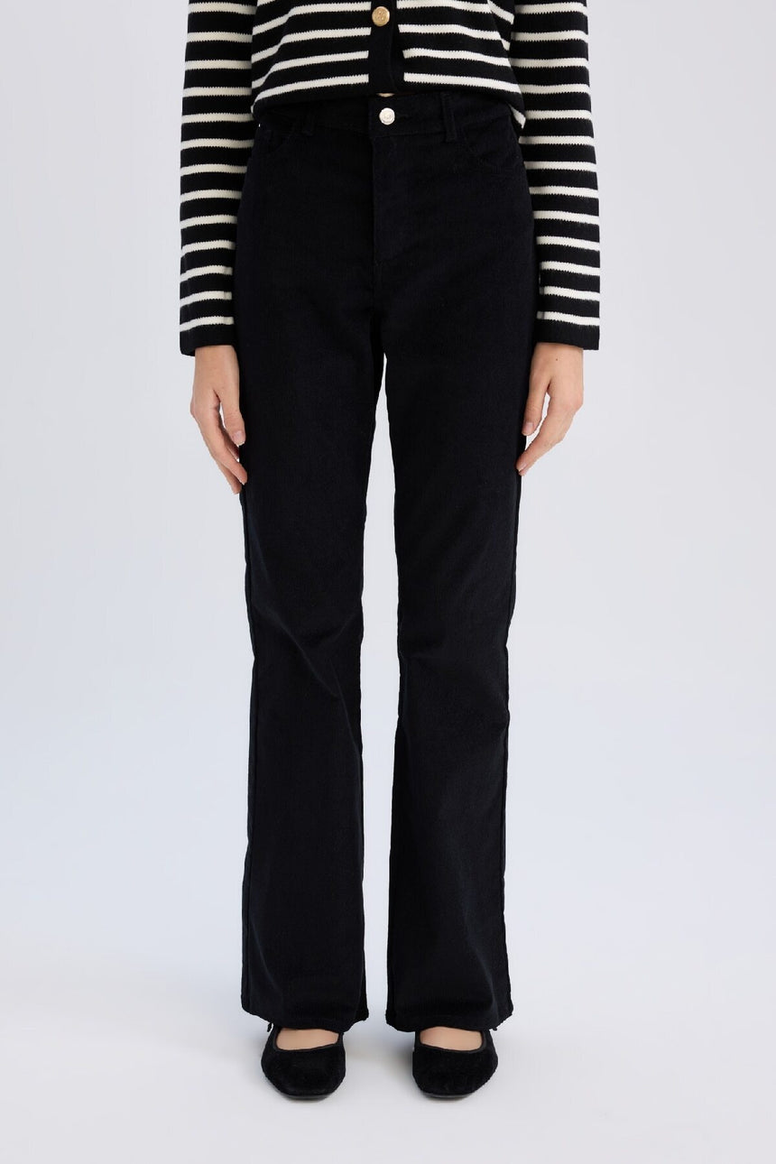 DeFacto Kadın Oversize Pantolon S0612AZ - Siyah