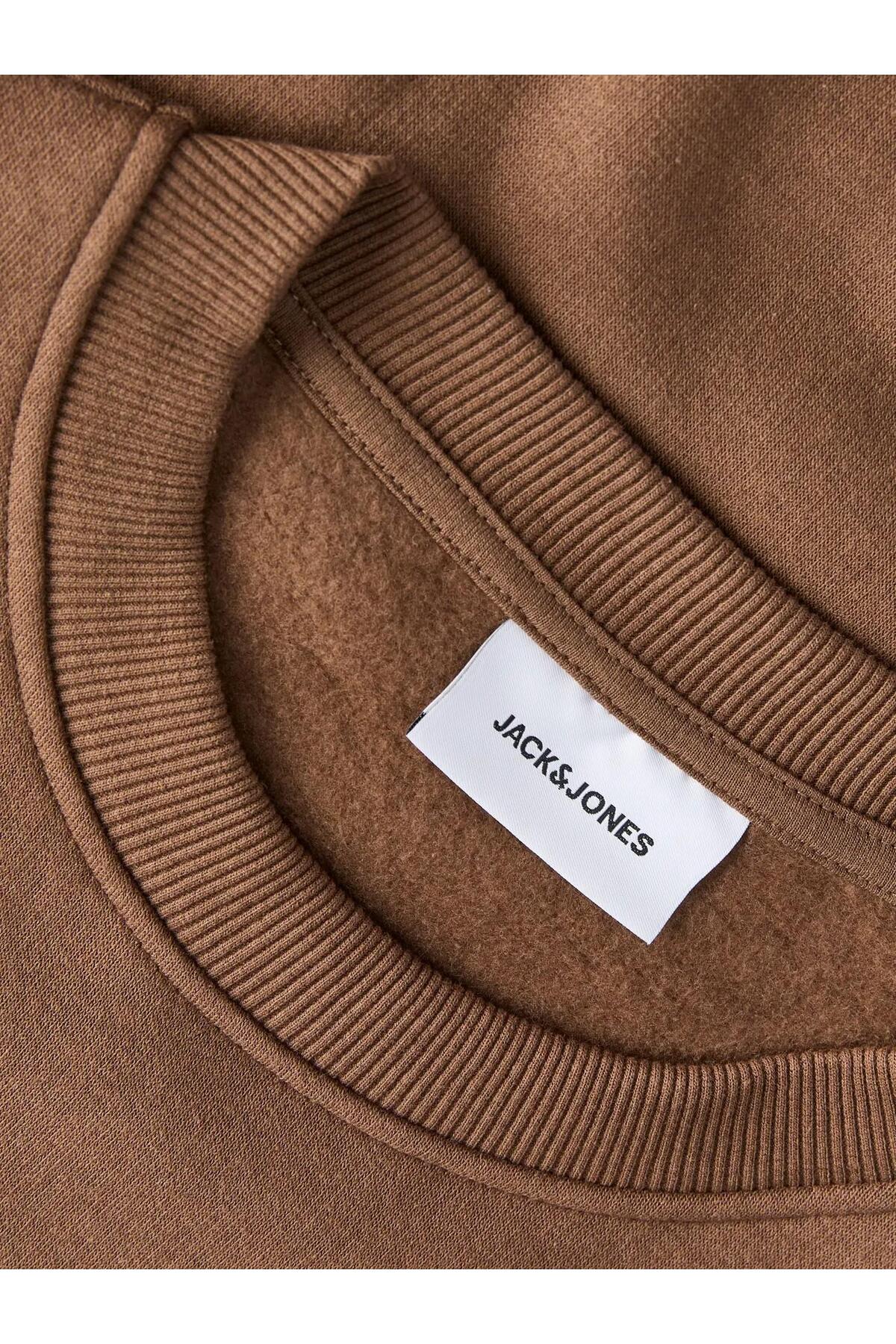 Jack & Jones Aero Erkek Sweatshirt 12298492 - Kahverengi