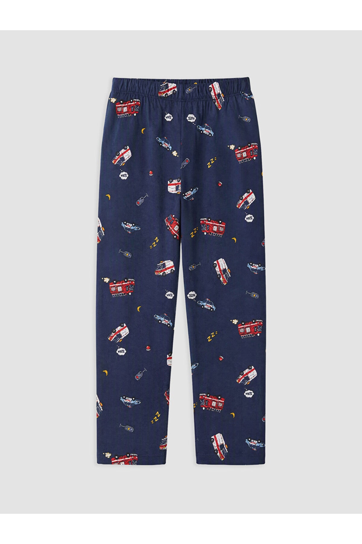 LC Waikiki Erkek Çocuk Penye Pijama Takımı W6C093D1 - Koyu Lacivert