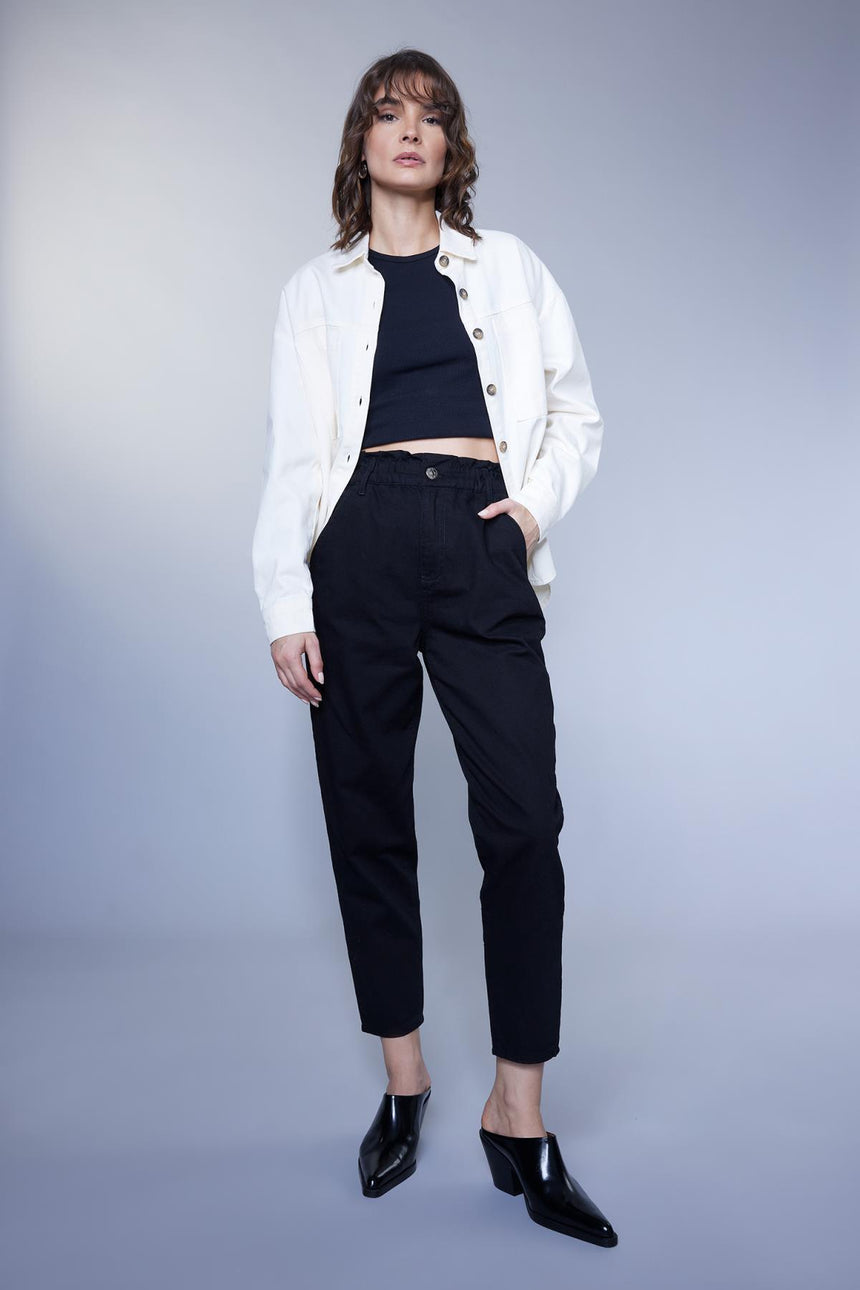 DeFacto Kadın Wide Leg Pantolon S2790AZ - Siyah