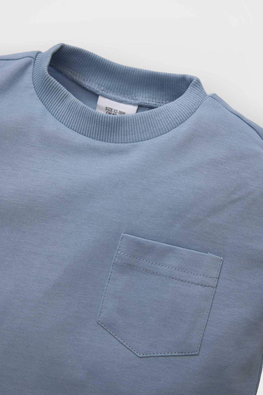 DeFacto Çocuk Kısa Kollu T-Shirt B7005A5 - Mavi