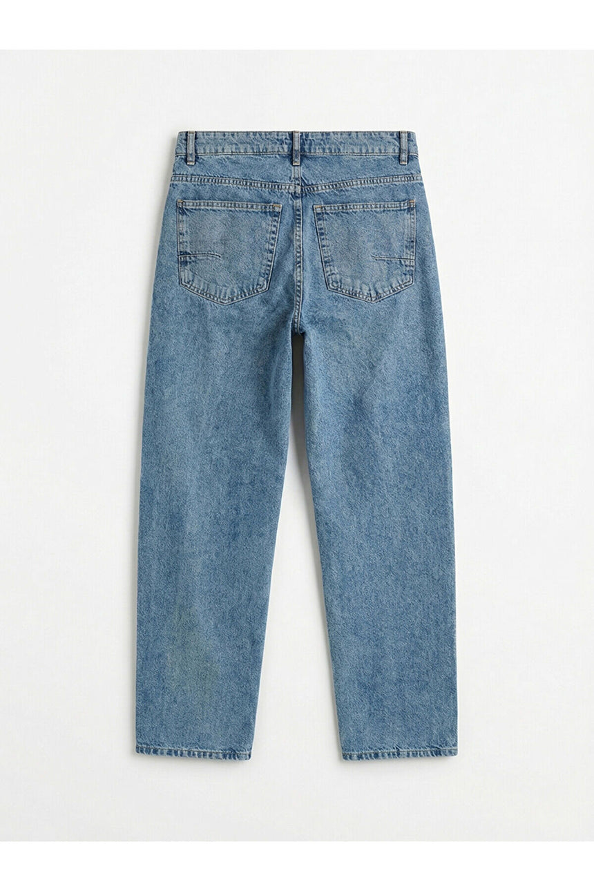 LC Waikiki Erkek Baggy Jean Pantolon S6CY81B8 - İndigo Mavi