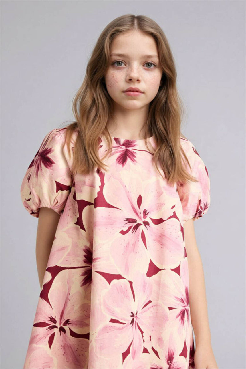 DeFacto G7085A8 Çocuk Elbise - Pembe