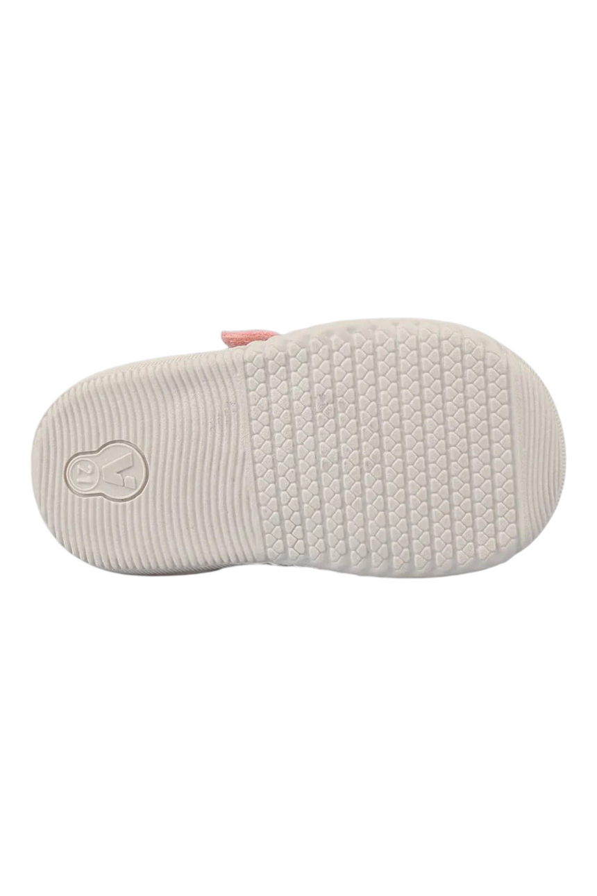 Sporline Vicco pudra pembe çocuk sneaker ayakkabısının alt taban görünümü