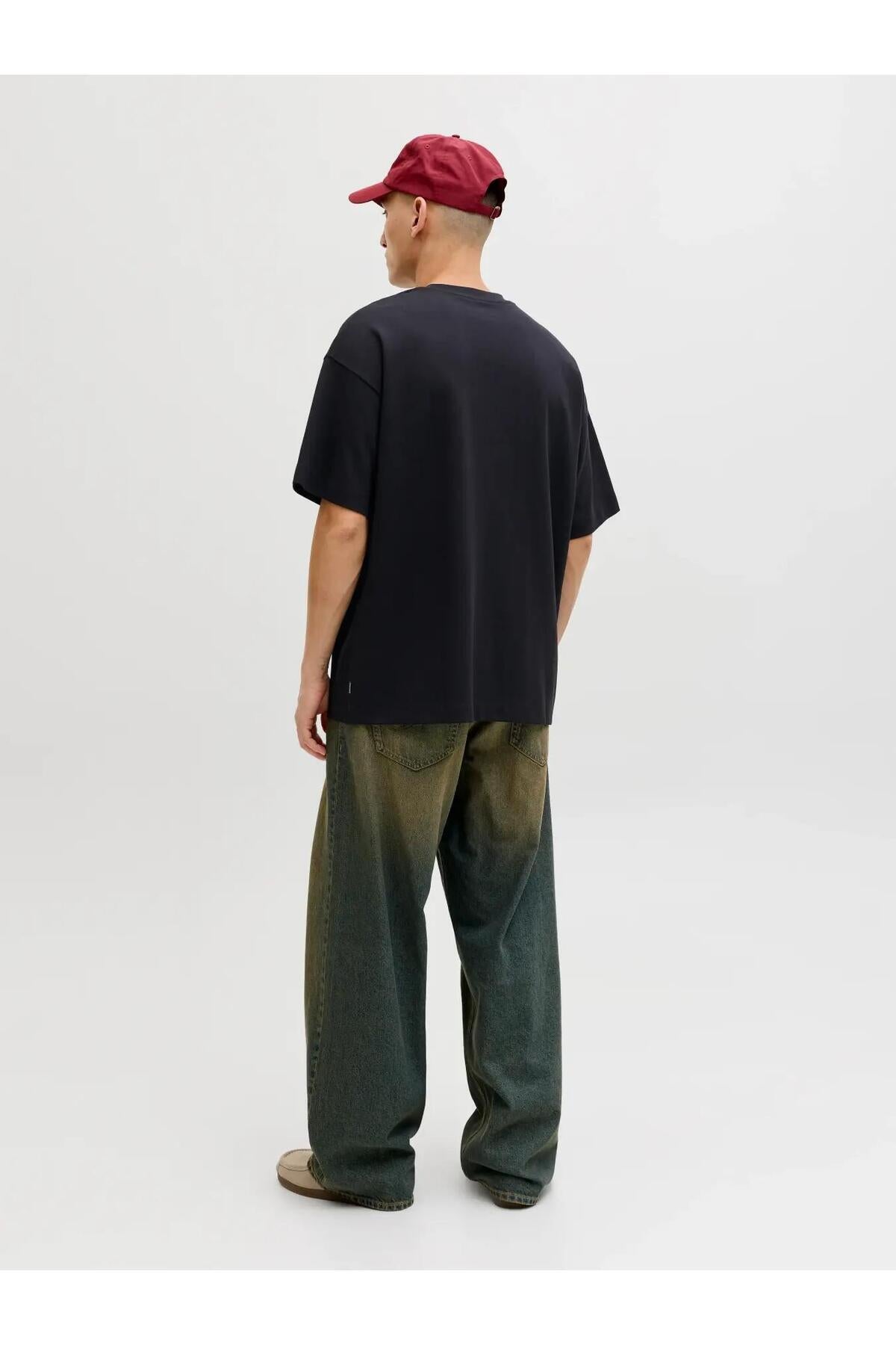 Jack & Jones Barron Erkek T-Shirt 12298906 - Siyah