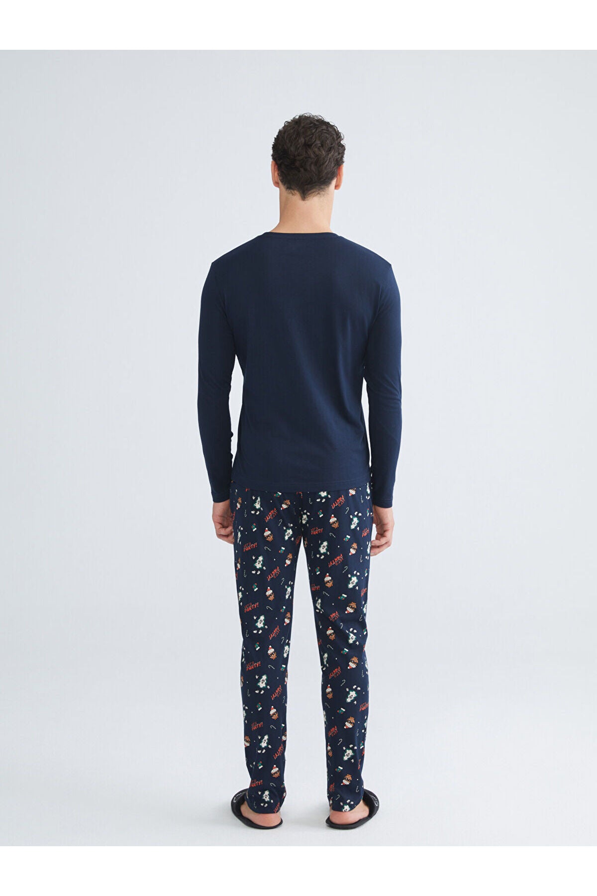 LC Waikiki Erkek Pijama Takımı W5FM75D8 - Koyu Lacivert