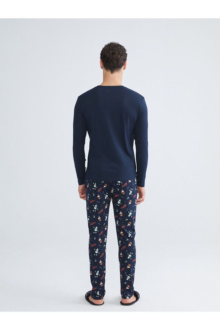 LC Waikiki Erkek Pijama Takımı W5FM75D8 - Koyu Lacivert