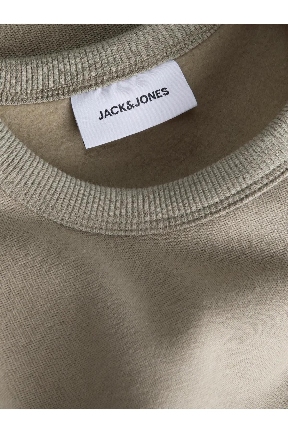Jack & Jones Cleveland Erkek Sweatshirt 12298440 - Haki Yeşil