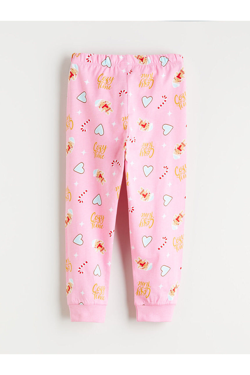LC Waikiki Çocuk Pijama Takımı W5DN25D1 - Pembe