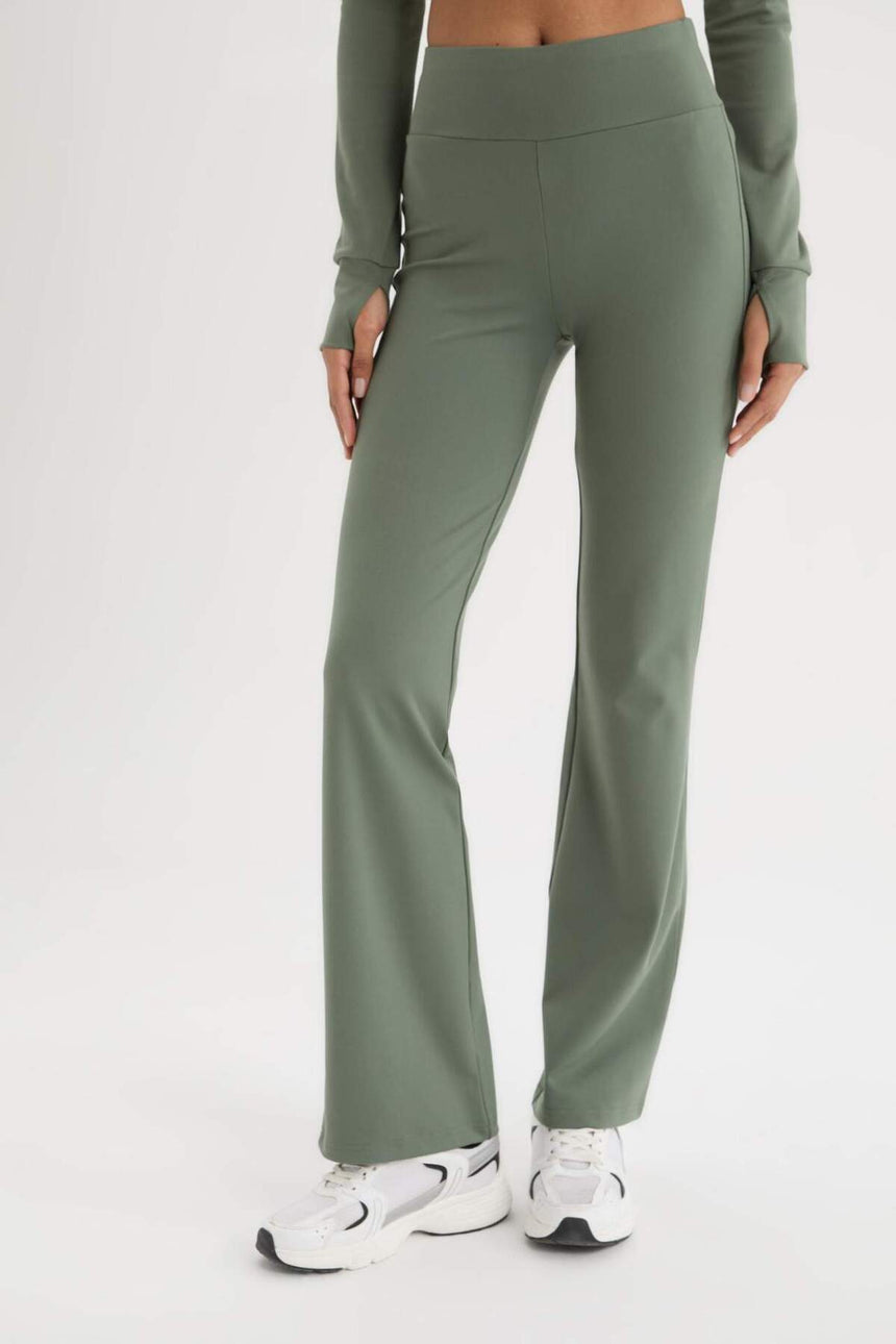 Defacto Kadın Trousers B3988Ax - Koyu Yeşil