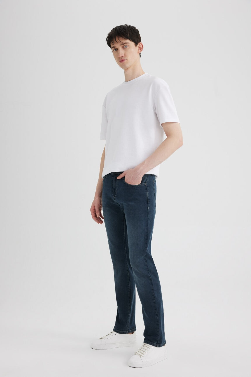 DeFacto Erkek Jean Pantolon B4538AX - Mavi Siyah