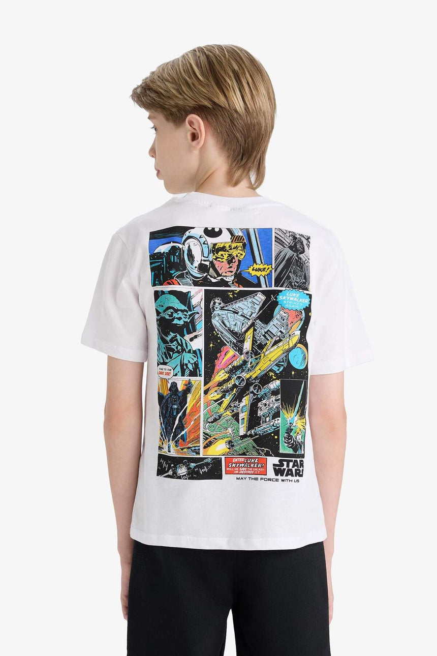 Defacto Çocuk Short Sleeve T-Shirt E4825A8 - Beyaz