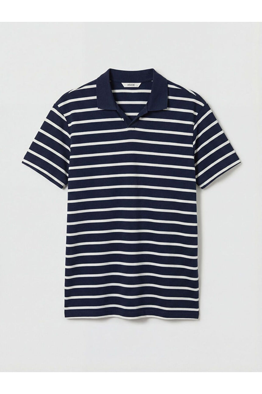 LCW ERKEK S6OJ22D8 KK.TSH,XM-NAUTICAL-POLO - Koyu Lacivert