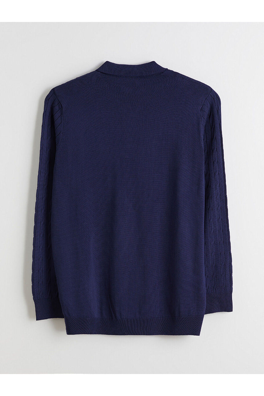 LC Waikiki Erkek Kazak W5MG60D8 - Koyu Lacivert