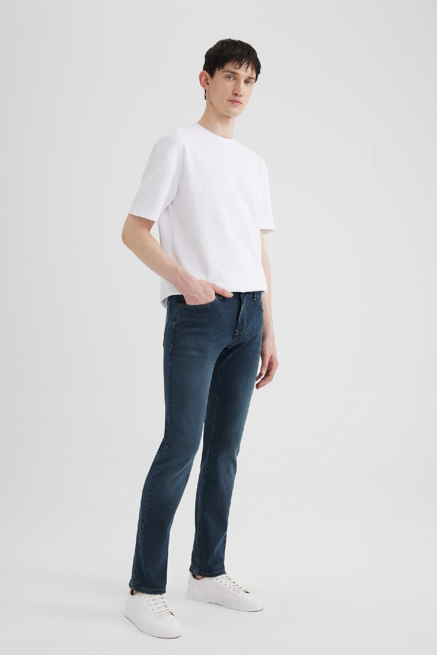 DeFacto Erkek Jean Pantolon B4538AX - Mavi Siyah