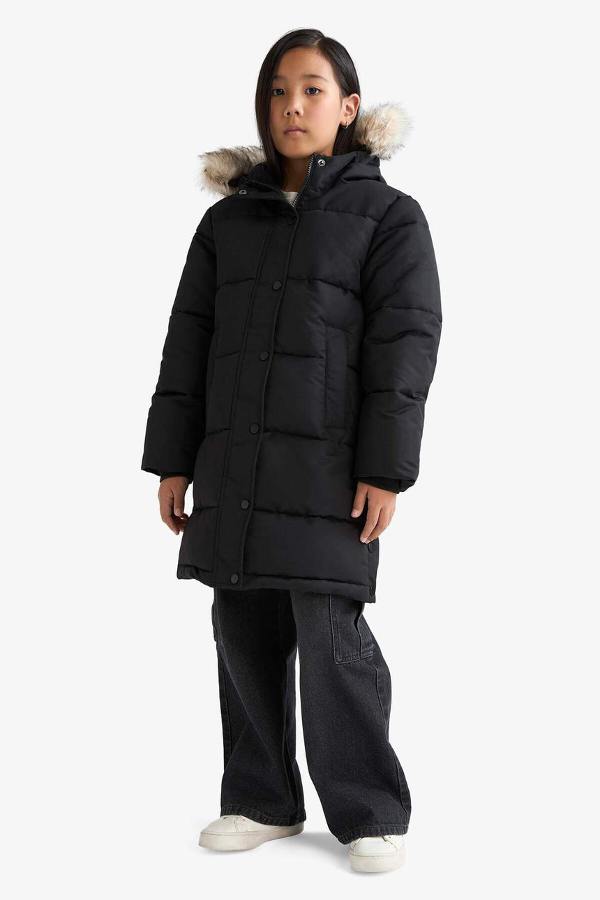 DeFacto Çocuk Parka C8755A8 - Siyah
