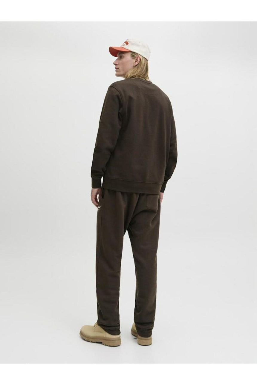JACK&JONES SWEAT 12278791 - Koyu Kahverengi